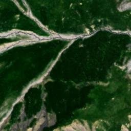 Vue satellite de Abri de la petite Moendaz à Les Belleville
