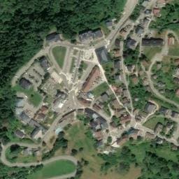 Vue satellite de Saint-Pierre-de-Chartreuse, Le Couzon à Saint-Pierre-de-Chartreuse
