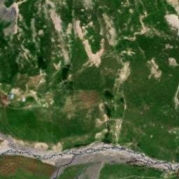Vue satellite de Cabane de Varlossiére à Les Belleville