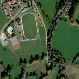 Vue satellite de Camping Le Pont Rouge à Saint-Médard-d'Excideuil