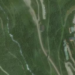 Vue satellite de Aire de camping-car Les Ménuires à Courchevel