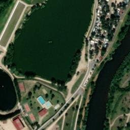 Vue satellite de Camping Municipal la Garenne à Bas-en-Basset