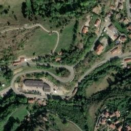Vue satellite de Aire de camping-car à Saint-Sauveur-en-Rue à Saint-Sauveur-en-Rue