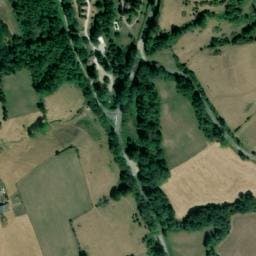 Vue satellite de Camping de Roybon à Roybon