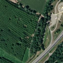 Vue satellite de Aire de Poliénas à Notre-Dame-de-l'Osier