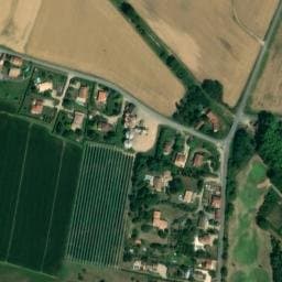 Vue satellite de Camping Domaine de Senaud à Albon