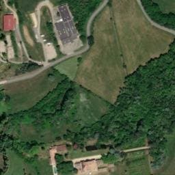Vue satellite de Aire de camping-car à Vanosc à Vanosc