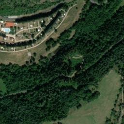 Vue satellite de Camping de Vaubarlet à Saint-Maurice-de-Lignon