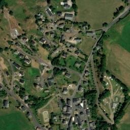 Vue satellite de Camping municipal La Biaugue à Apchon