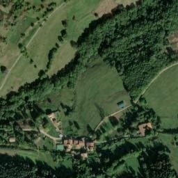 Vue satellite de Fontaine Lavoir de Préaux à Vanosc