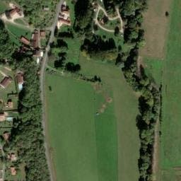 Vue satellite de La Chapelle d'Auberoche à Saint-Vincent-sur-l'Isle