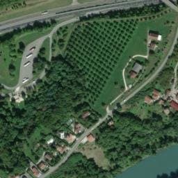 Vue satellite de Aire de l'Albenc à Vinay