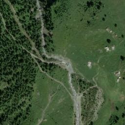 Vue satellite de Refuge de Bramanette à Avrieux