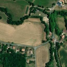 Vue satellite de Aire Camping-Car de Saint-Vincent-Jalmoutiers à Saint-Vincent-Jalmoutiers