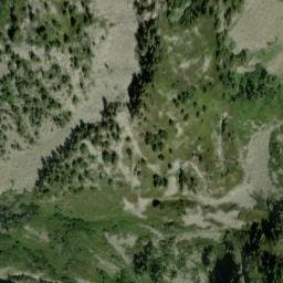 Vue satellite de Cabane de la Tête de Monvoisin à Vaujany