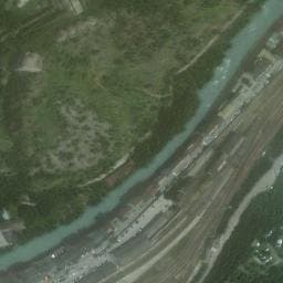 Vue satellite de Les Combes à Villarodin-Bourget