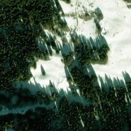 Vue satellite de Refuge des Feneys à Engins