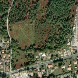 Vue satellite de Camping Les Ourmes à Hourtin
