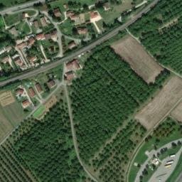 Vue satellite de Aire de Saint-Sauveur à Têche