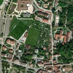 Vue satellite de Aire de camping-car à Chatte à Chatte