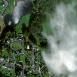Vue satellite de Camping municipal des Chanaux à Saint-Privat