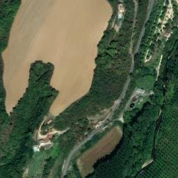 Vue satellite de Caming du lac de Champos à Peyrins