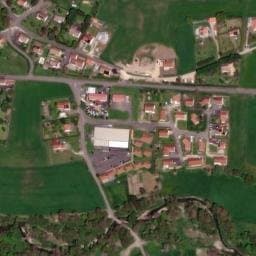 Vue satellite de Aire de camping-car à Beaulieu à Beaulieu