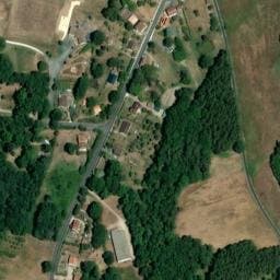 Vue satellite de Aire de stationnement camping-car Echourgnac à Échourgnac
