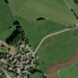 Vue satellite de Aire de stationnement camping-cars de Saint-André-en-Vivarais à Rochepaule