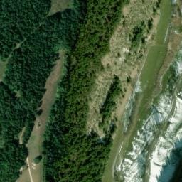 Vue satellite de Cabane de la Combe du crêt à Lans-en-Vercors