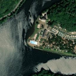 Vue satellite de Château du Gibanel à Saint-Martial-Entraygues