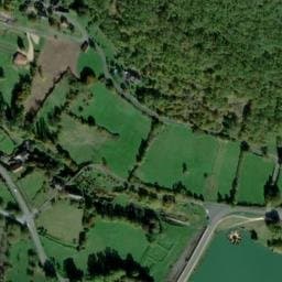 Vue satellite de Aire de camping-car à La Feuillade à La Feuillade
