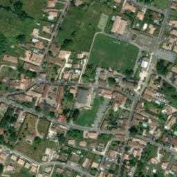Vue satellite de Aire de stationnement de Cézac à Cézac