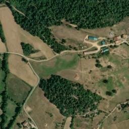 Vue satellite de Aire de Camping-car Ferme de Saule Lièvre à Bozas