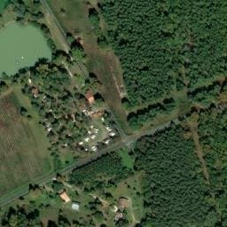 Vue satellite de Le Chêne du lac à Bayas