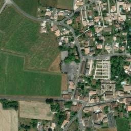 Vue satellite de Aire de stationnement de Cubnezais à Cubnezais
