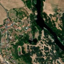 Vue satellite de Aire naturelle de camping La Gravière à Saint-Arcons-d'Allier