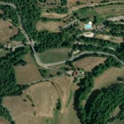 Vue satellite de Camping municipal de Pierrageais à Bozas