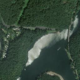 Vue satellite de Camping Pont du Rouffet à Cros-de-Montvert