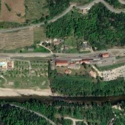 Vue satellite de Camping le Castelet à Mauves