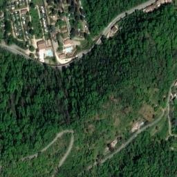 Vue satellite de Camping les Sables à Mauves