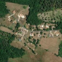 Vue satellite de Camping les renards à Le Pizou