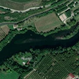 Vue satellite de Camping municipal Les Seraines à Saint-Thomas-en-Royans