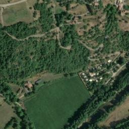 Vue satellite de Camping le Marchand à Colombier-le-Jeune