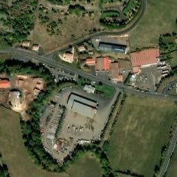 Vue satellite de Aire de camping-car de Saint-Flour, La Roche Murat à Saint-Flour