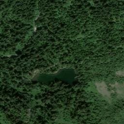 Vue satellite de Abri du lac Claret à La Morte