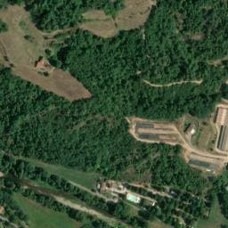 Vue satellite de Camping Les Berges du Doux à Colombier-le-Jeune