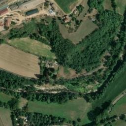 Vue satellite de Camping la Vallée du Doux à Bozas