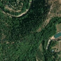 Vue satellite de Camping du Viaduc à Bozas