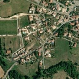 Vue satellite de Aire de camping-car Colombier-le-Jeune à Colombier-le-Jeune